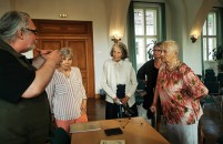 Uwe Jordan nach einer Lesung zu "Reineke Fuchs" im Schloss Hoyerswerda 